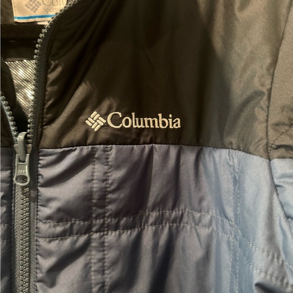 Columbia Two-Tone Black and Blue Jacket with Omni-heat liner Mens Size Small - Picture 9 of 14